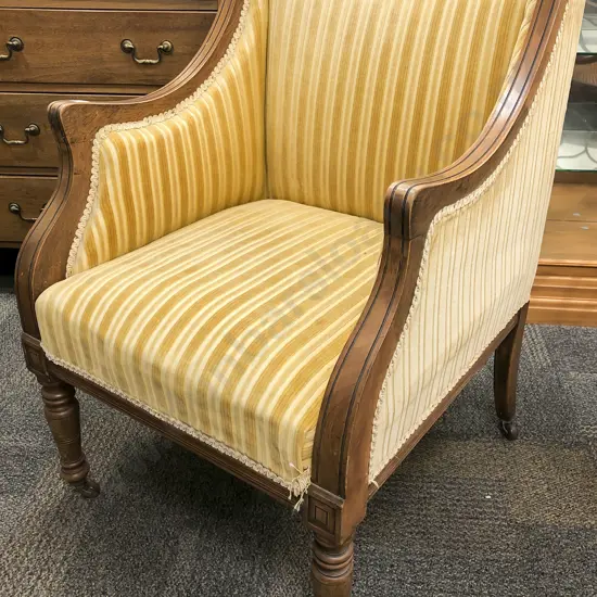 Late Victorian Walnut Framed Armchair
