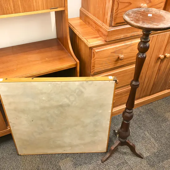 Folding Card Table & Plant Stand