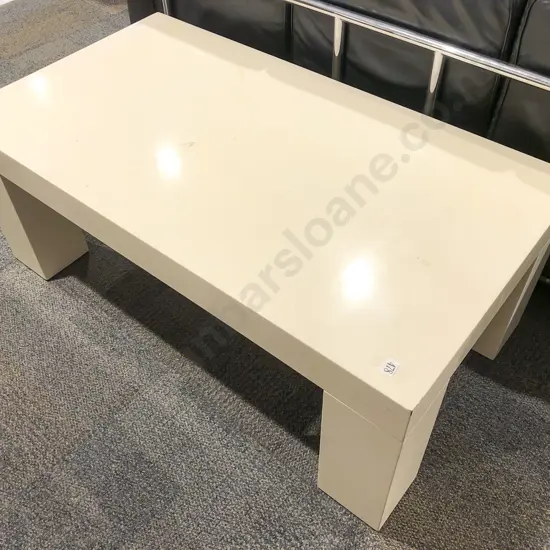Cream Rectangular Coffee Table