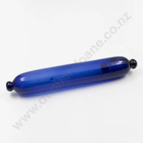 Victorian Bristol Blue Glass Rolling Pin