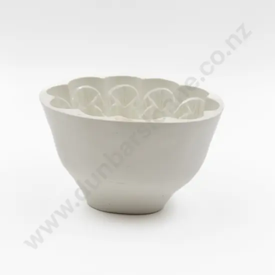 Victorian Brownfields Heavy White China Jelly Mould