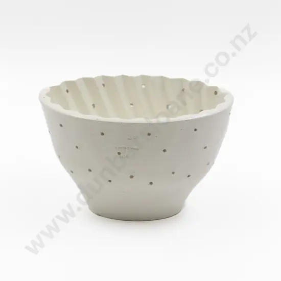 Victorian White China Curd Cheese Mould