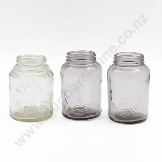 Three Early C20th K Brand Jam Jars