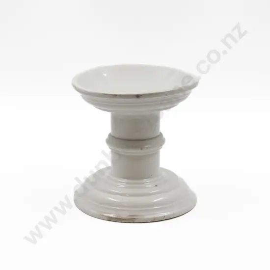 Victorian White China Leg of Ham Carving Stand