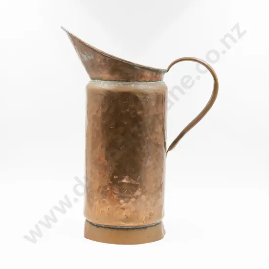 1930s Beaten Copper Pitcher