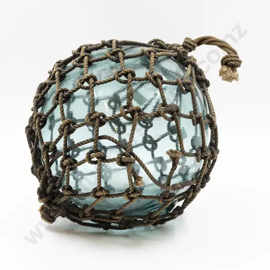 Large Original Roped Glass Buoy