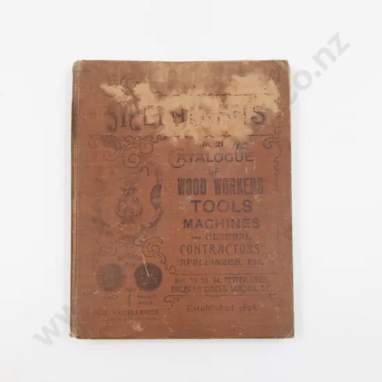 Melhuish No 21 1912 Catalogue of Woodworker's Tools