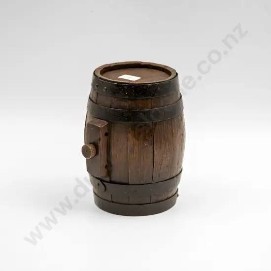 Small Victorian Coopered Oak Cider Costrel