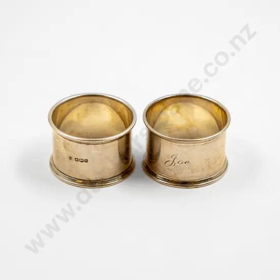 Pair S/S Napkin Rings