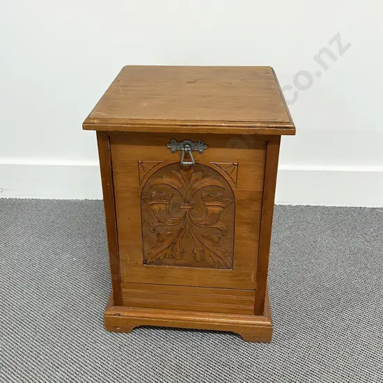 NZ Colonial Kauri Coal Box