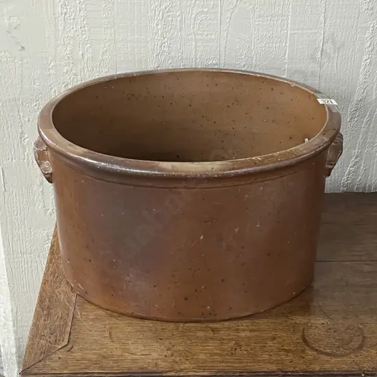 Victorian Scottish Stoneware Handled Tub