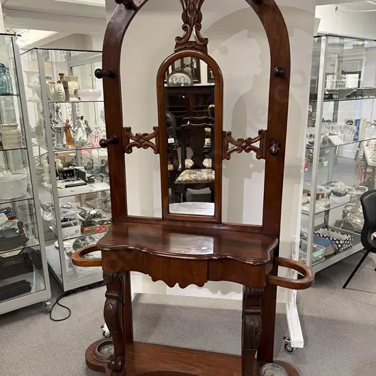Vict Mahogany Hall Stand