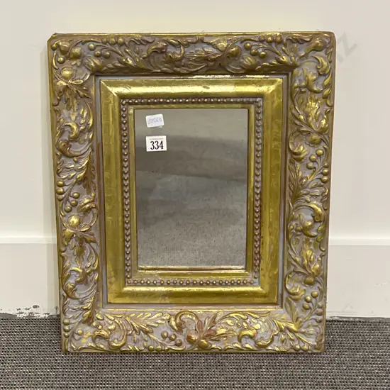 Decoratively Framed Plaster Gilt Wall Mirror