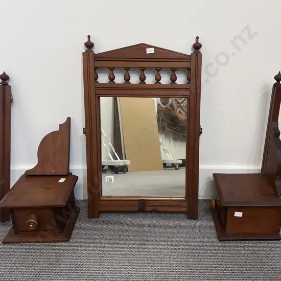 Edwardian Dressing Table Mirror & Supports