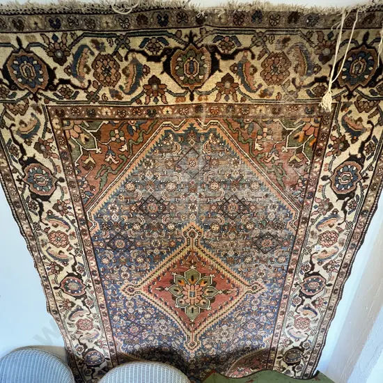 Antique Worn Persian Rug