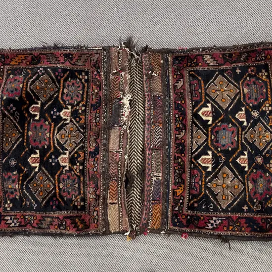 Antique Persian Double Saddle Bag