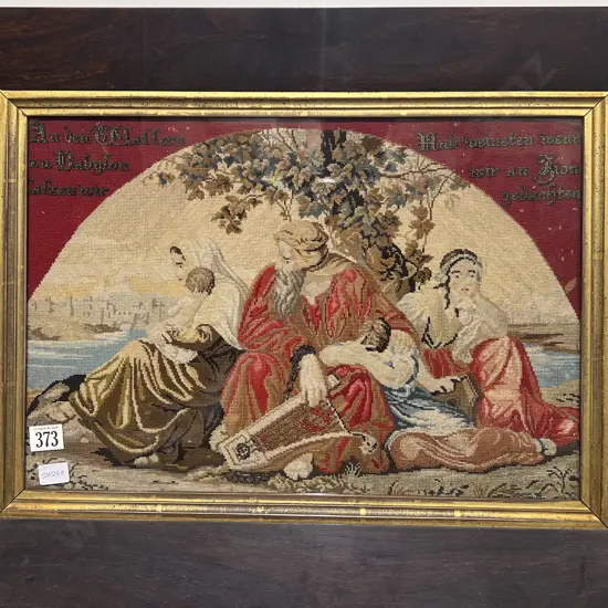 Vict Biblical Wool Petit Point Cross Stich Tapestry