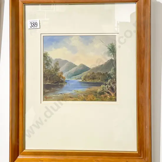 NZ Colonial Mountain River Scene