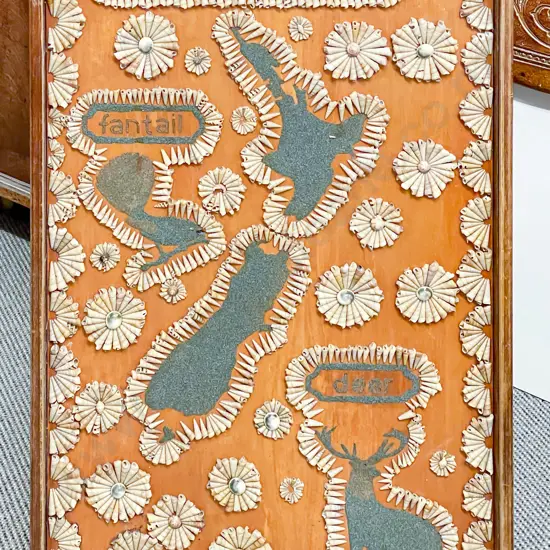 Early C20th NZ Handcraft Shell Panel