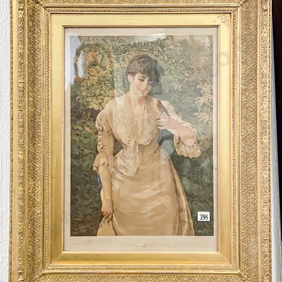 Edwardian Polychrome Unmarked Pears Print