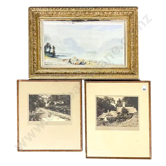 Pair English Rural Scene Photographic Prints