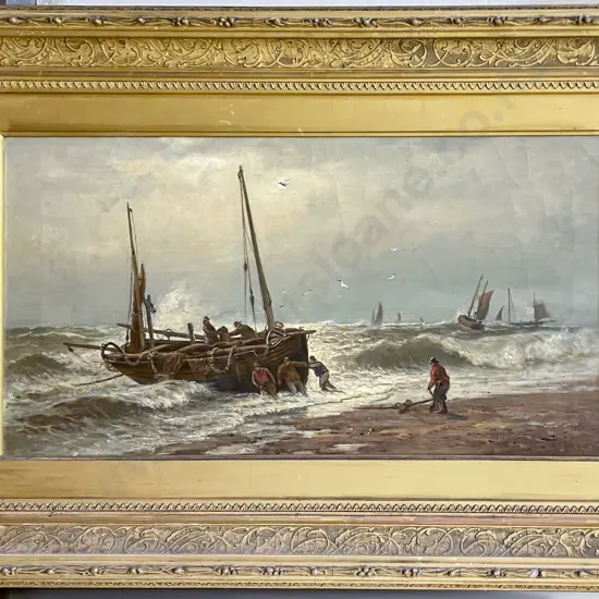 William Henry Borrow (1840-1905) - Hastings Fishing Boat