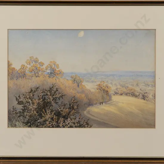 Edith Gittins (1845 - 1910) - Extensive Landscape With Figures