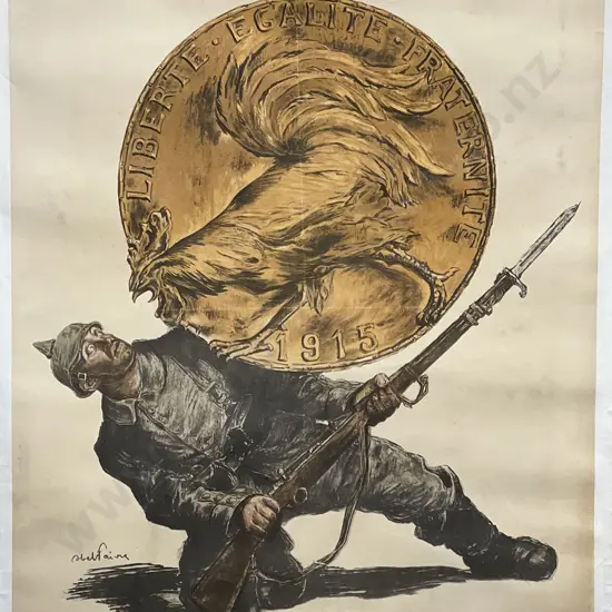 Vintage Poster 'Pour la France Verses Votre' 1915