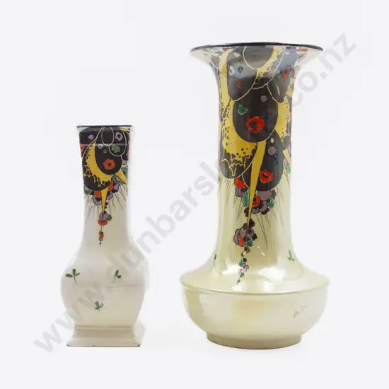 Two Shelley "Balloons and Flashes" Vases 24cm