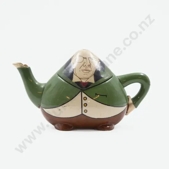 Shelley Intarsio Joseph Chamberlain Political Caricature