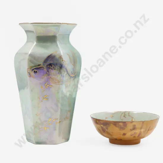 Shelley Walter Slater Vase & Small Dish