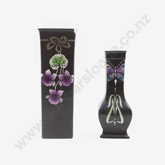 Shelley Violetta Vase with Square Baluster Butterfly Vase