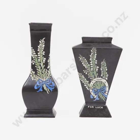 Two Shelley Art Deco Vases