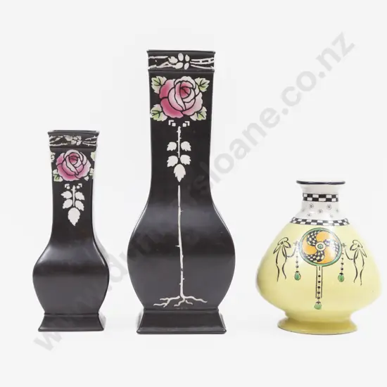 Three Various Shelley Vases