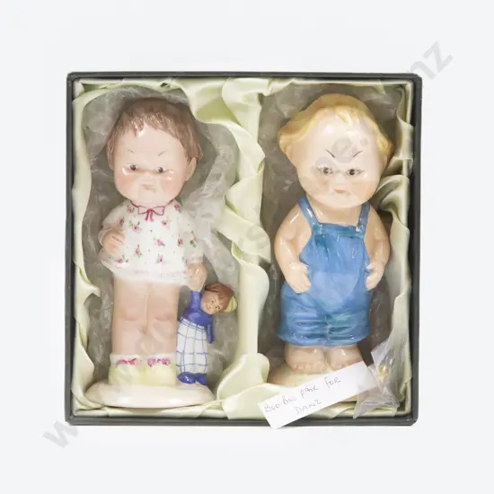 Shelley Ltd Ed 33/1000 Lil Bill & Lilibet Figures