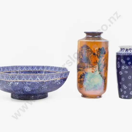 Shelley Octagonal Fruit Bowl & Two Others