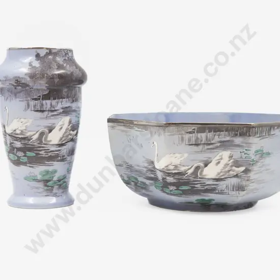 Shelley Octagonal Fruit Bowl & Vase