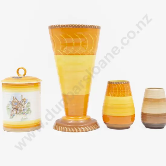 Shelley Trumpet Vase & Three Others