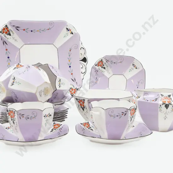 Shelly 21pce Art Deco Tea Set