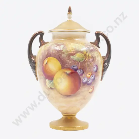 RW Ovoid Handled Vase & Cover