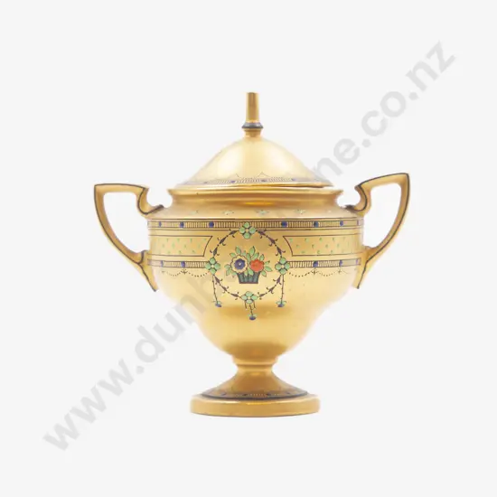 RW Art Deco Miniature Vase & Cover