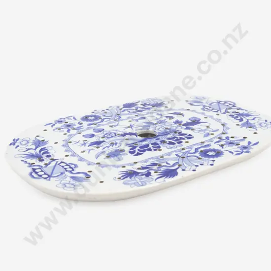 Victorian Blue and White Ashet Drainer