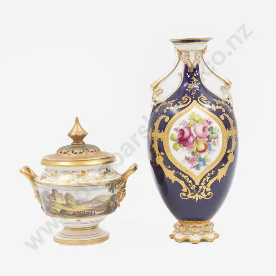 Royal Crown Derby Specimen Urn & C18th Derby Urn