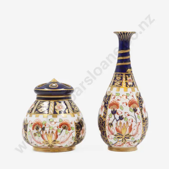 Royal Crown Derby Imari Pattern Specimen Vase & Potpourri