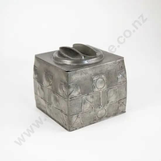 Liberty & Co Archibald Knox Designed "Tudric" Pewter Biscuit Box
