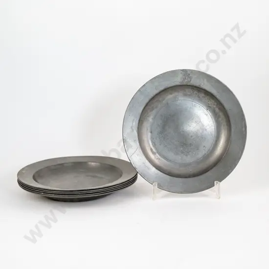 Set Of 6 C18th Pewter Plates by William Watkins Of Bristol