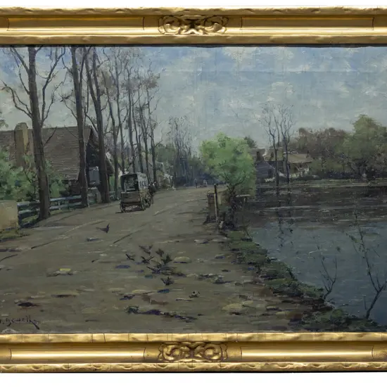 Unknown Artist - European Village Scene