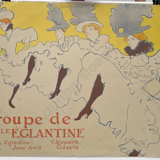 After Toulouse Lautrec - Troupe De Mlle Eglantine (unframed)