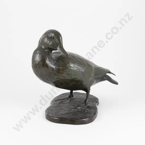 Fine Quality Bronze Of A Mallard Duck (Unsigned)