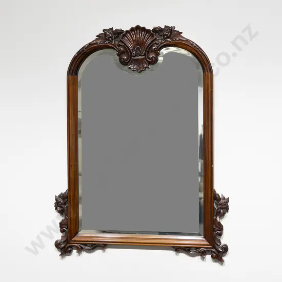 Vict Mahogany Wall Mirror